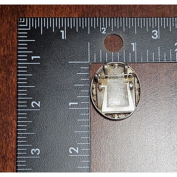 10K - Diamond - 925 Sterling Silver Brooch Pendant-Stand-Locket Love Photo Frame - Picture 10 of 10